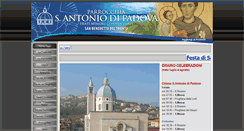 Desktop Screenshot of parrocchiasantantoniosbt.it
