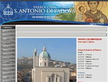 Tablet Screenshot of parrocchiasantantoniosbt.it
